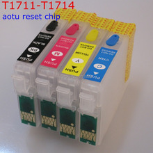 Cartucho de tinta recargable T1711, chip de reinicio automático para impresora EPSON XP-103, XP-203, XP-207, XP-303, XP-306, XP-33, XP-406 y XP-313 2024 - compra barato