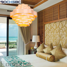 BOCHSBC-lámpara colgante de punto de piel de madera, luces del sudeste asiático, creativas, para dormitorio, comedor y sala de estar 2024 - compra barato