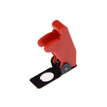 Interruptor de palanca rojo de alta calidad, botón de arranque de plástico impermeable con apertura de seguridad, tapa, SAC-1, 12mm 2024 - compra barato