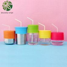 Universal Glassware Lid Leak Proof Sippy Cups Straw Lids Silicone Cup Cover Kitchen Supplies Cup Accessories For Babies And Kids 2024 - buy cheap