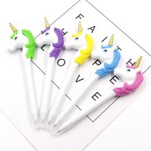 1pcs 0.5mm ballpoint pen Unicorn Kawaii Stationery school supplies ballpoint pen ink pen stationery school office 2024 - buy cheap