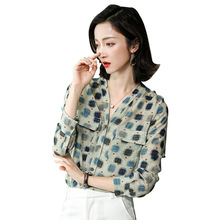 Women Blouses 2019 Spring Summer Natural Silk Blouse Long Sleeve Shirt Korean Fashion Clothings Tops Blusas Femininas XQ045 2024 - buy cheap