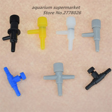 HONGYI 10pieces/lot colorful adjustable air pump switch valve 2-way regulating valve for fish tank aquarium air pump accessories 2024 - buy cheap