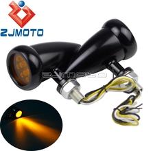 Motorcycle Vintage LED Turn Signal Light M10 Turn Indicators Flash Light Blinkers For Harley Honda Yamaha Suzuki Cruiser Custom 2024 - buy cheap