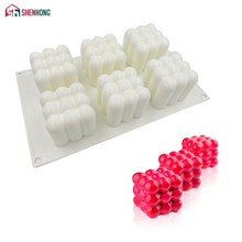 SHENHONG 6 Holes Cake Mold For Baking Home Party Wedding Silicone Mould Mousse DIY Baking Christmas Valentine's Day 2024 - buy cheap