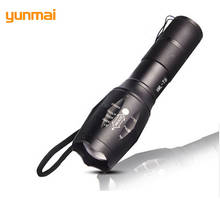 yunmai light new-T6 LED Flashlight 5 Modes Waterproof Zoom Torch Power Light Bike Lamp Adjustable Spotlight 18650/AAA Battery 2024 - buy cheap