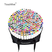 TOUCHFIVE 168 Colors Single Art Markers Brush Pen Sketch Alcohol Based Markers Dual Head Manga Drawing Pens Art Supplies 2024 - buy cheap