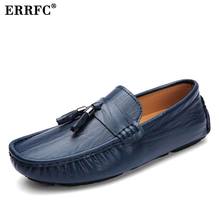 ERRFC British Style Fashion Men Blue Loafer Shoes Fashion Trending Tassel Black Moccasin Shoes Man Slip On Driving Zapatos 38-46 2024 - buy cheap