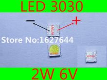 1000pcs EVERLIGHT LED 3030 LED Backlight TV High Power 2W 6V LED Backlight Cool white For LED LCD TV Backlight Application 2024 - buy cheap