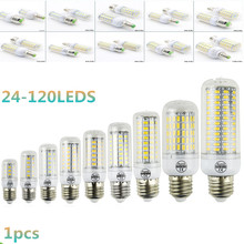 B22 Bombillas LED Bulb E27 SMD 5730 lamparas LED Light E26 24 -120LED Lampada E14 LED Lamp E27 110V 220V Ampoule Candle Luz 2024 - buy cheap