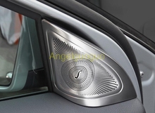 Angelguoguo Car door  Audio Speaker Loudspeakers loud speaker cover Trim Cover For Mercedes benz CLA GLA Class 2024 - buy cheap