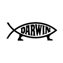 19*7CM DARWIN Interesting Biological Evolution Motorcycle Decals Car Stickers Car Styling Black Silver C1-0047 2024 - buy cheap