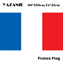 YAZANIE 90x150 см изготовленный на заказ Французский флаг баннер со страной национальные флаги Франция висящий внутри/на открытом воздухе праздник события большой флаг 2024 - купить недорого
