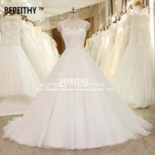 BEPEITHY Ball Gown Lace Wedding Dress Crystal Vinatge Princess Bridal Dresses Vestido De Novia 2021 Luxurious Wedding Gowns 2024 - buy cheap