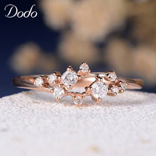 Chic Shining Stars Constellation Rings For Young Ladies Fashion Rose Gold Color Anel AAA Cubic Zircon Inlay Jewellery B2297 2024 - buy cheap