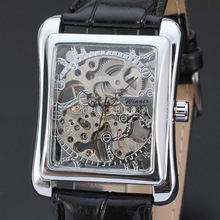 Мужские наручные часы серебристого цвета с кожаным ремешком, а420 2024 - купить недорого