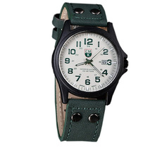 Мужские кварцевые часы с кожаным ремешком, 5 цветов 2024 - купить недорого