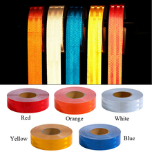 50mm X 10m PET Adhesive Tape for Road Safety White Red Yellow Blue Bike Stickers Bicycle Accessories 2024 - buy cheap