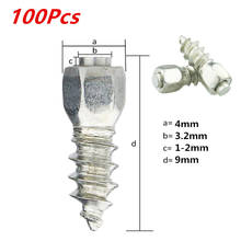 100pcs/set 9mm Screw in Tire Studs Wheel Tyres Snow Chains Stud for Car/Truck ATV 2024 - buy cheap