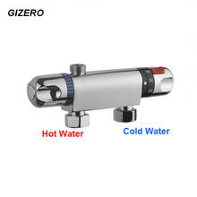 GIZERO solar shower faucet thermostatic mixing valve wall mounted temperature control thermostat crane ZR974 2024 - buy cheap