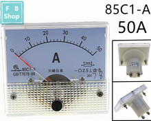 1 шт. 85C1-A 50A DC аналоговый измеритель Панель Ампер тока амметры 85C1 0-50A датчик 2024 - купить недорого