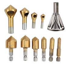 11Pcs Deburring External Chamfer Tool Stainless Steel Remove Burr Tools Deburring Metal Wood Drill Bit set 2024 - buy cheap