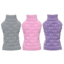 Winter Dog Sweater  Coat Clothes Sweaters For Small Pet Dogs Jackets Clothing Solid Color Knitted Sweaters 2024 - buy cheap