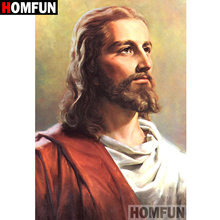 HOMFUN 5D DIY Diamond Painting Full Square/Round Drill "Religious Jesus" 3D Embroidery Cross Stitch gift Home Decor A03808 2024 - buy cheap