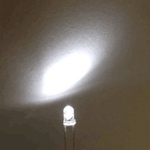 Diodo emissor de luz 3v, led branco e transparente de 3mm, redondo, para água, 3mm, branco frio, lâmpada com diodo emissor de luz com 200 peças 2024 - compre barato