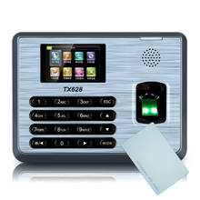 10PCS Cards + ZK TX628 Fingeprint Time Clock With 13.56Mhz Card reader TCP/IP Fingerprint Time Attendance 2024 - buy cheap