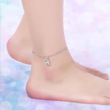 Everoyal Trendy 925 Sterling Silver Anklets For Women Jewellery Charm Star Clover Bracelets Girl Birthday Valentine's Day Gift 2024 - buy cheap