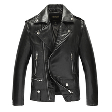 Free shipping.fashion man classic Sheepskin jackets,men's slim genuine leather jacket,casual clothing.moto biker coat,sales 2024 - buy cheap