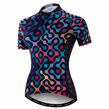 Camiseta de Ciclismo para mujer, Maillot de equipo profesional para bicicleta de montaña y carretera, color morado, 2019 2024 - compra barato