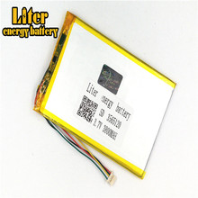 Baterias ultrafinas recarregáveis de polímero de lítio, para pc e tablet, tomada de 1.0-5p, 3565120, 3.7v, 3800mah 2024 - compre barato