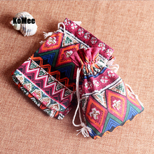 Sacos de algodão coloridos 10x14cm (3.9 "x 5.5") 50 fábricas, sacos para lembrancinhas de casamento, presentes de joias, bolsas pequenas 2024 - compre barato