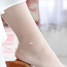 LUKENI Cute Cat Bracelets Women Jewelry Fashion 925 Sterling Silver Anklets Girl Birthday Party Accessories Female Lovers Gift 2024 - buy cheap