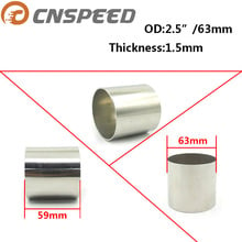 Cnspeed 1 pc tubulação de espessura de aço inoxidável 2.25 "polegadas 57mm/2.5" polegadas 63mm thickness 1.5mm yc101156 2024 - compre barato