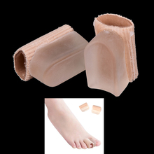 Protector y separador de dedos de Gel forrado, almohadilla de Hallux Valgus, Corrector de juanete para dedos grandes, aparatos ortopédicos para el cuidado de los pies, 2 uds. 2024 - compra barato