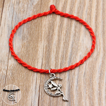 Moon Star & Elf Charms Bracelets Red Thread String Bracelet Lucky Red Handmade Rope Bracelet for Women Men Lover Couple Jewelry 2024 - buy cheap