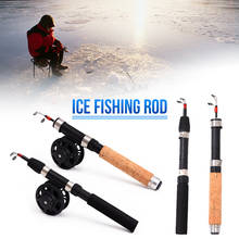 Телескопическая удочка для ледовой рыбалки, набор мини-удочек, зимняя Ультралегкая катушка для ледовой рыбалки, легкая рыболовная удочка EVA с ручкой, 4 модели 2024 - купить недорого