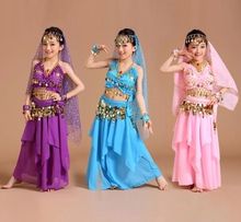 belly dance costumes for girls belly dancing belly dance suit india dancer clothes for children 2024 - buy cheap