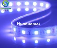 Tira LED de color UV(390nm-400nm), 5050 SMD, 12V, luz flexible, 60LED/m,5m, 300LED, tubo de silicona impermeable, IP66, pcb blanco 2024 - compra barato