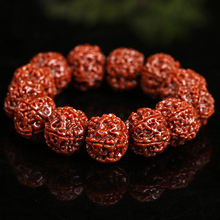 Pulsera con cuentas de cinco Pétalos naturales de Nepal Bodhi, pulsera étnica de moda para mujeres y hombres, joyería (tamaño de cuenta 20mm), brazalete hecho a mano 2024 - compra barato