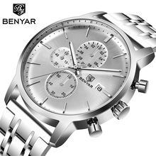 BENYAR Men's Watches Casual Fashion Waterproof Watch Men Top Brand 2019 New Luxury Quartz Chronograph Wristwatch zegarek meski 2024 - buy cheap