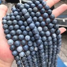 4/6/8/10/12mm Pick Size Natural Blue Coral Beads Round Loose Coral Stone Beads For DIY Jewelry Bracelet Making Accessories 15'' 2024 - buy cheap