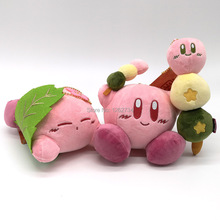 Llaveros de flores de cerezo, llaveros de felpa de 13-17CM, colgante de figura de juguete, venta al por menor, 3 estilos de Star Waddle Dee Doo, 10/lote 2024 - compra barato