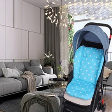 Almofada de assento para carrinho de bebê, acessório de algodão macio e grosso, almofada para crianças com ponto branco 2024 - compre barato