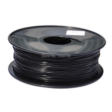 black color 3d printer filament PLA/ABS 1.75mm/3mm 1kg plastic Rubber Consumables Material MakerBot/RepRap/UP/Mendel 2024 - buy cheap