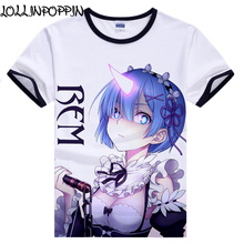Camiseta Re: Zero Kara Hajimeru Isekai Seikatsu, Camisetas estampadas Emilia Ram y Rem Re: Life In A Different World From Zero 2024 - compra barato