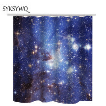 Cortina de banho estreladas cortina do banho galáxia brilha 2024 - compre barato